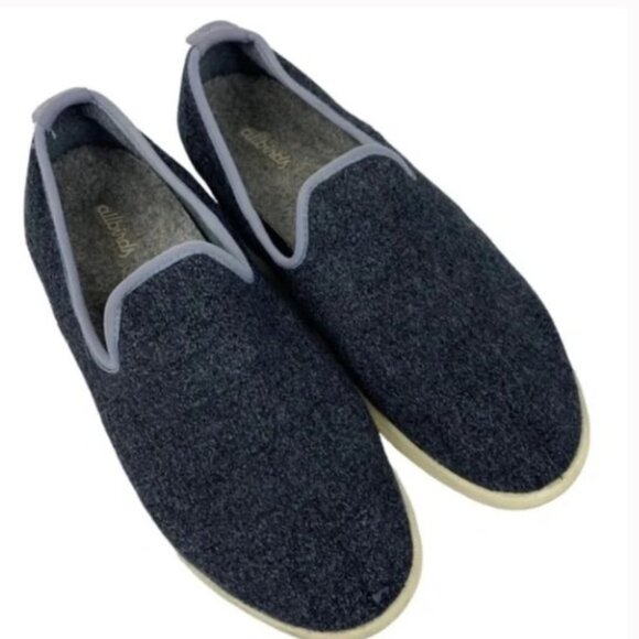 Allbirds Navy Blue Slip On Wool Comfort Loungers - Picture 3 of 8
